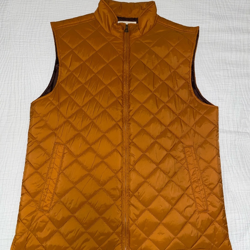 Lands' End Men's Quilted Insulated - Orange